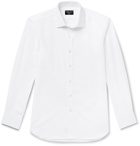 Emma Willis - Cotton-Seersucker Shirt - White