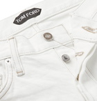 TOM FORD - Slim-Fit Selvedge Denim Jeans - Men - White