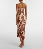 Poupette St Barth Collina printed cotton midi dress