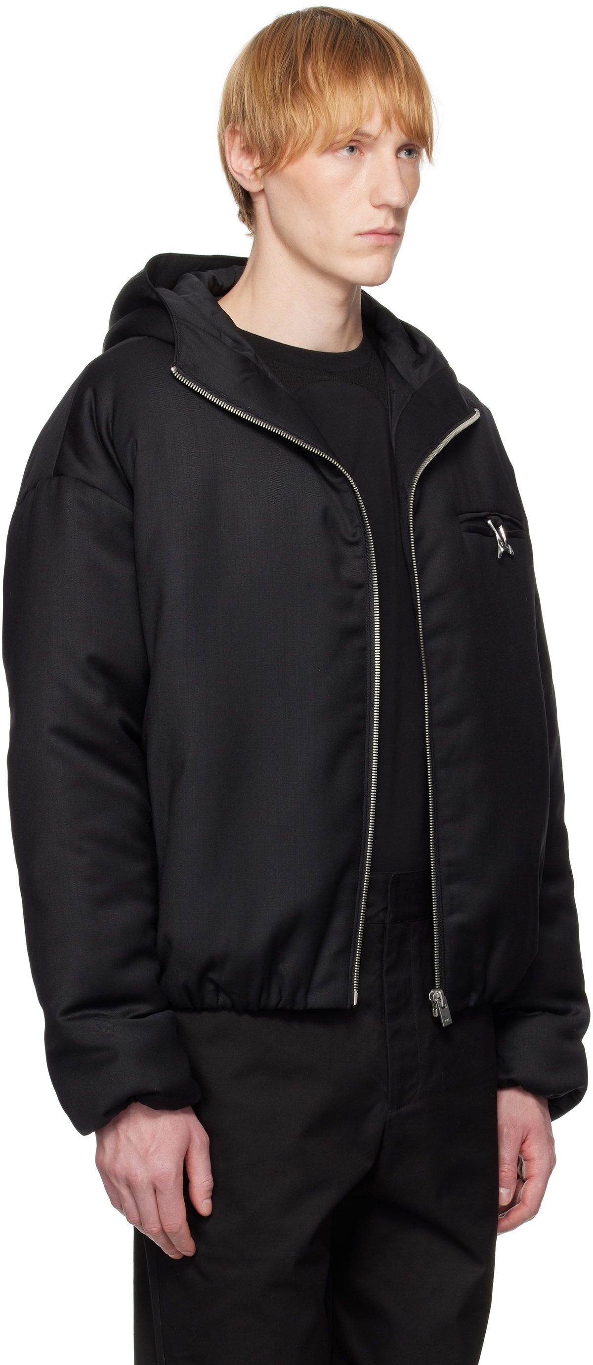 HELIOT EMIL Black Haptic Tailored Jacket Heliot Emil