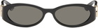 Gucci Black Oval Frame Sunglasses