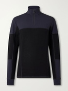 BOGNER - Marino Panelled Stretch-Jersey Half-Zip Ski Mid-Layer - Black