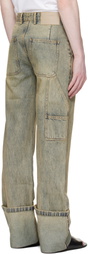 Entire Studios Blue Cuff Jeans