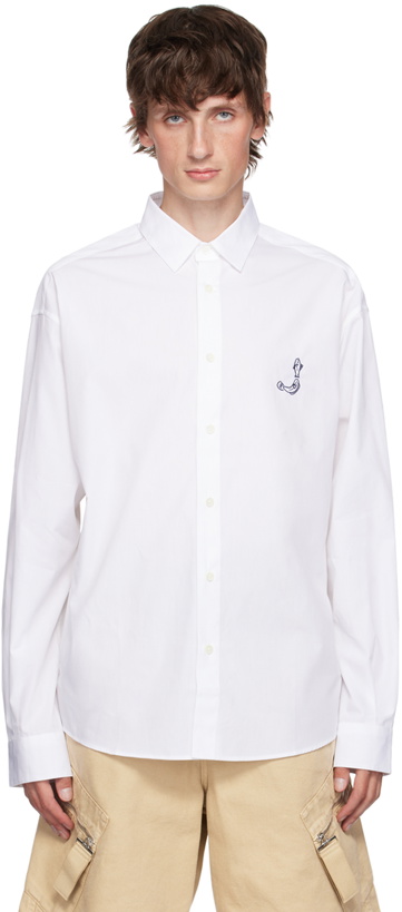Photo: JACQUEMUS White La Casa 'La chemise Simon' Shirt