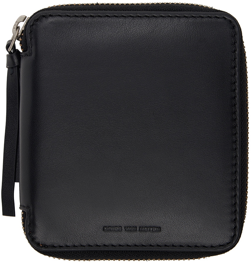 DRIES VAN NOTEN | ZIP-AROUND LEATHER WALLET 財布 黑 UNISEX Square zip wallet - Autumn-Winter Men | Dries Van Noten