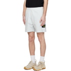 Stone Island Blue 6200014 Malfilé Fleece Old Effect Shorts