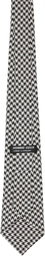 Comme des Garçons Homme Deux Black & White Large Pattern Tie