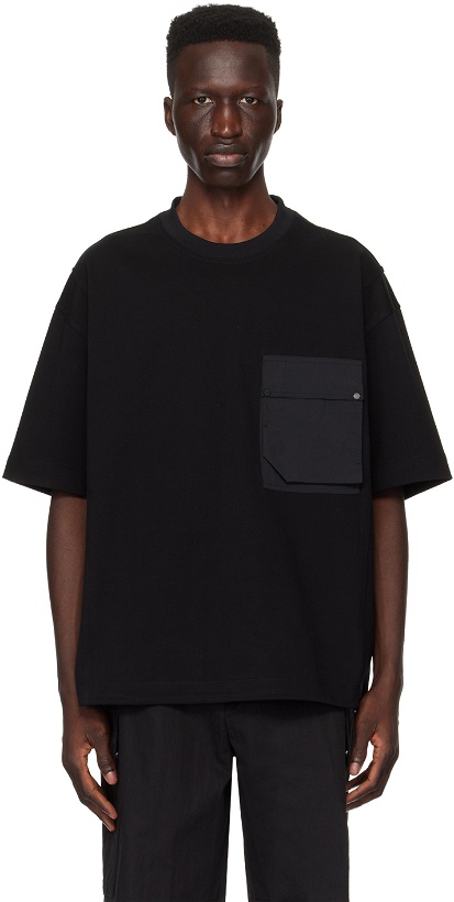 Photo: Solid Homme Black Flap Pocket T-Shirt