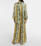Alémais Quinn printed silk satin shirt