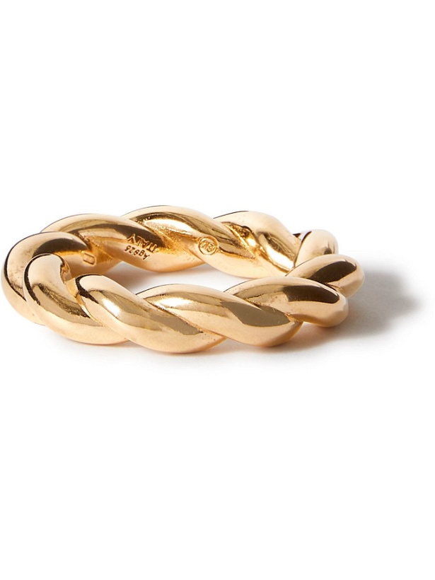 Photo: BOTTEGA VENETA - Twisted Gold-Plated Ring - Gold