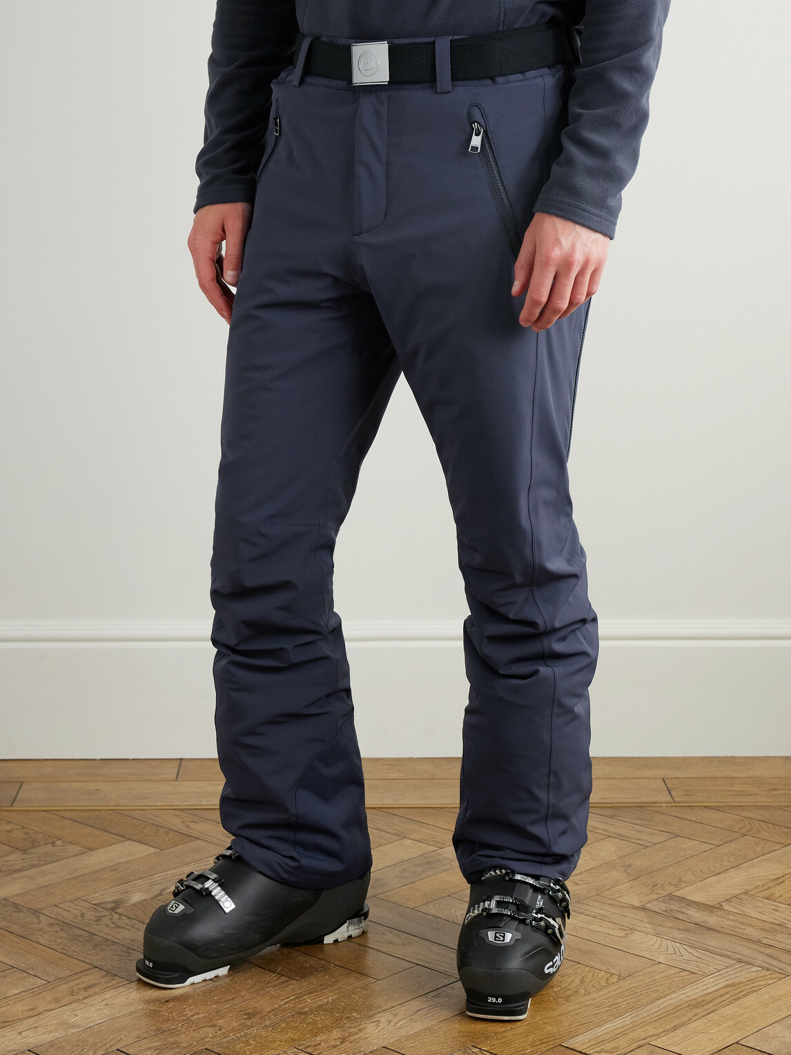 BOGNER - Thore2-T Straight-Leg Belted Ski Pants - Blue