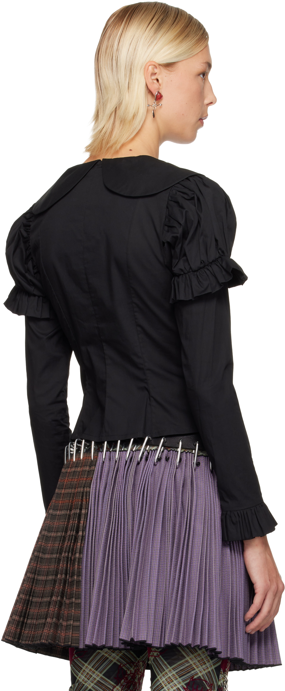 Chopova Lowena Black Butterfly Blouse