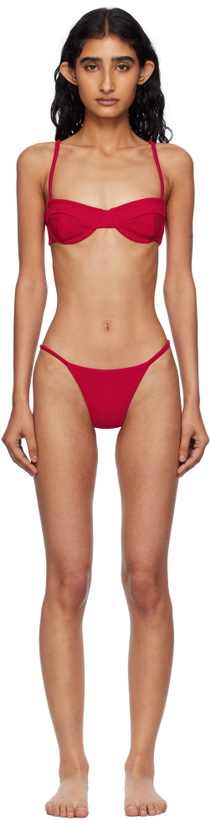 Photo: Haight Red Crepe Vintage & Crepe Lari Bikini