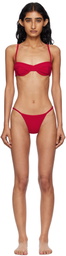 Haight Red Crepe Vintage & Crepe Lari Bikini