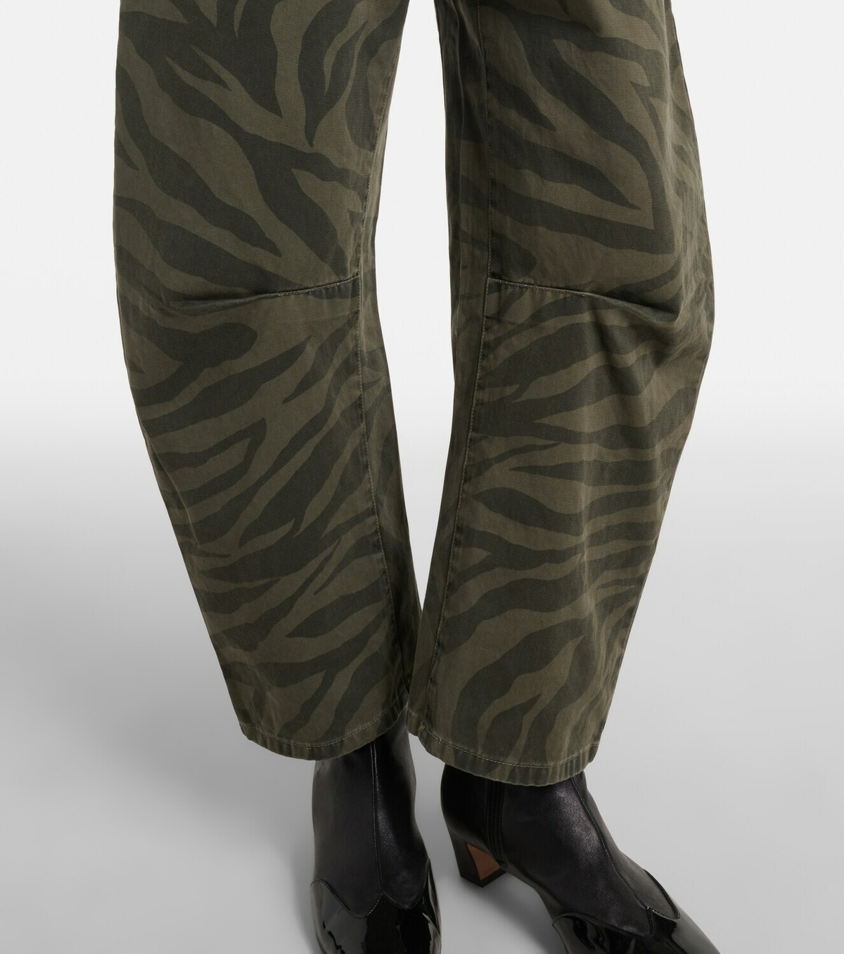 Nili Lotan Shon cropped barrel-leg jeans