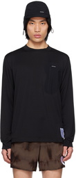 Satisfy Black Pocket Long Sleeve T-Shirt