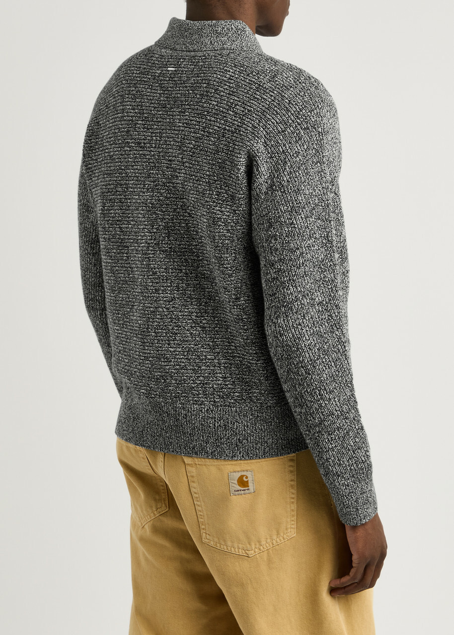 Rag & Bone Dexter Cotton-blend Cardigan Black