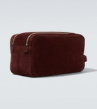 Brunello Cucinelli Suede toiletry bag