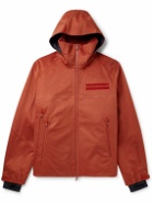 Zegna - Convertible Leather-Trimmed Cashmere Down Hooded Ski Jacket - Red