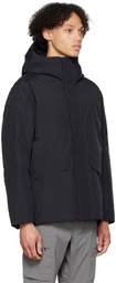 Goldwin Black Hooded Down Jacket