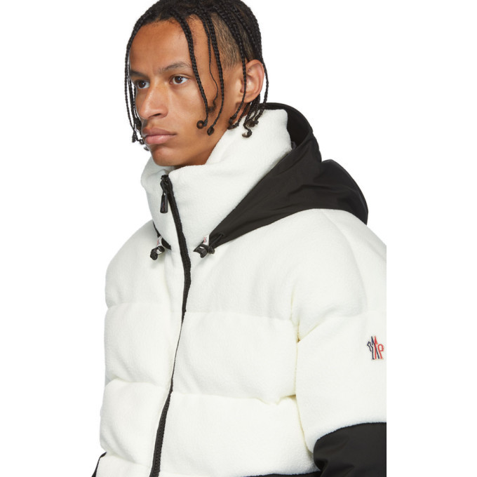 モンクレール MAGLIA ジップアップ パーカー  XXL 白 ■MNK5 Moncler Grenoble White Maglia Puffer Fleece Zip-Up Moncler Grenoble