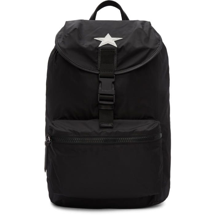 Photo: Givenchy Black Nylon Stars Backpack