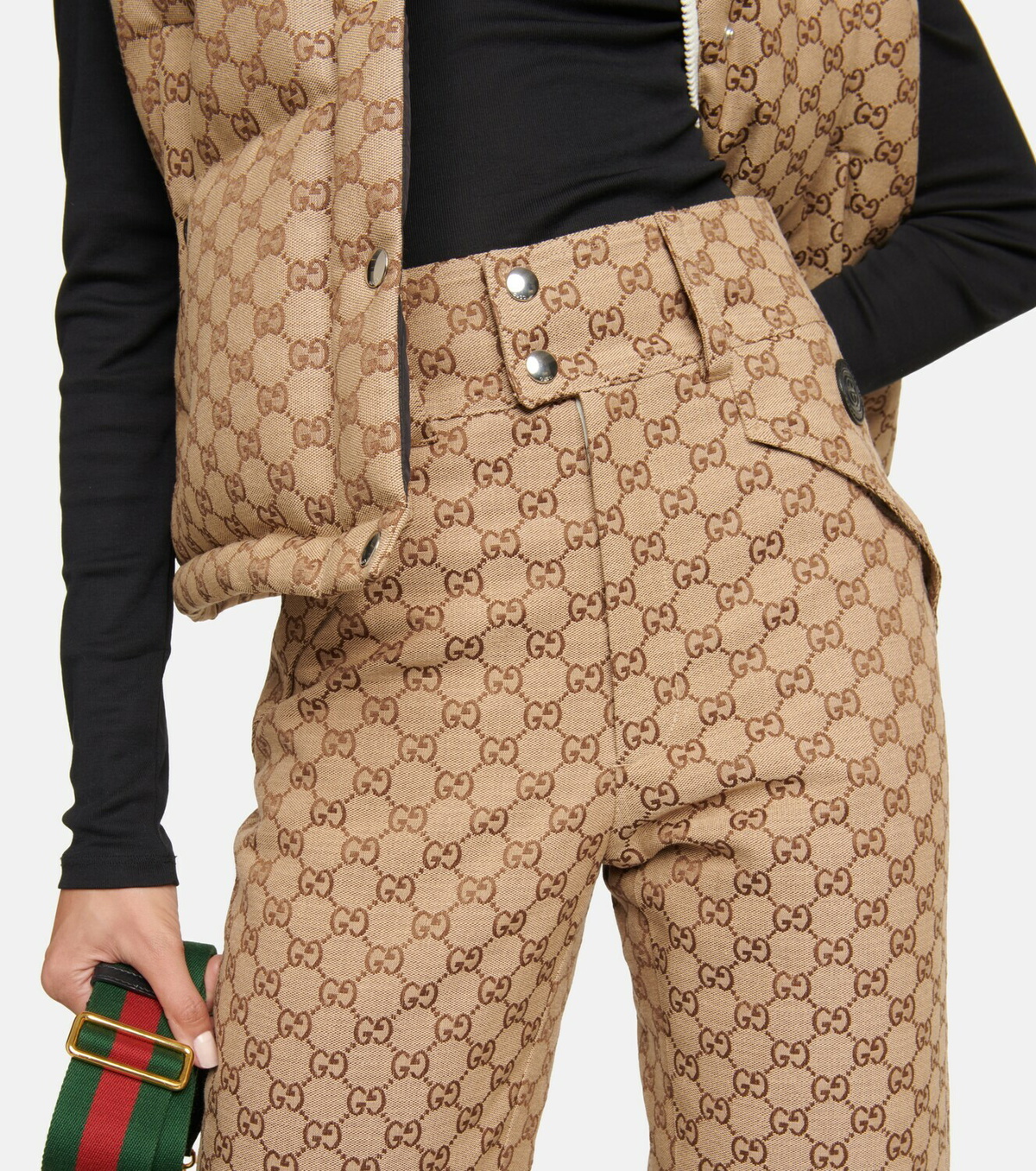 パンツ Gucci Flare Trousers In Gg Canvas Gucci Gg Canvas Flare Orange Pants | WHAT'S ON THE STAR?