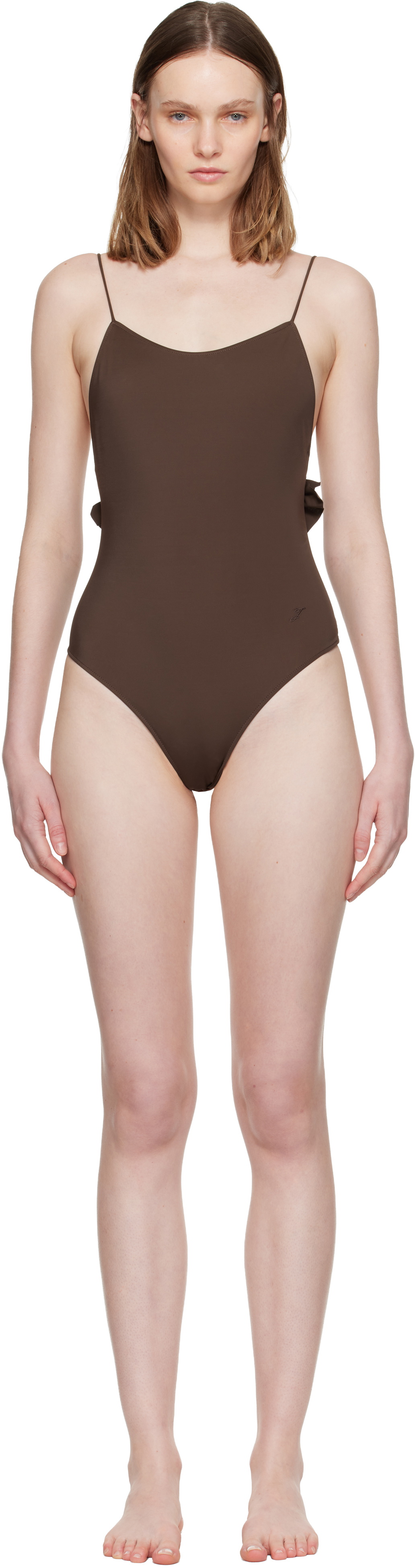 JACQUEMUS Brown 'The Cabana' Swimsuit