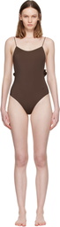 JACQUEMUS Brown 'The Cabana' Swimsuit