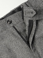 Lardini - Slim-Fit Straight-Leg Houndstooth Wool and Cashmere-Blend Suit Trousers - Gray