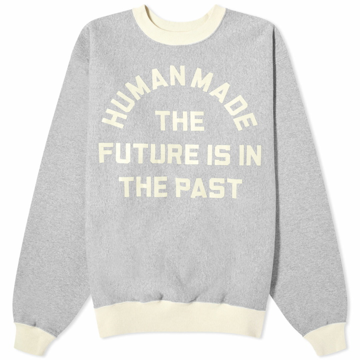 Photo: Human Made Men's Contast Sweatshirt in Gray