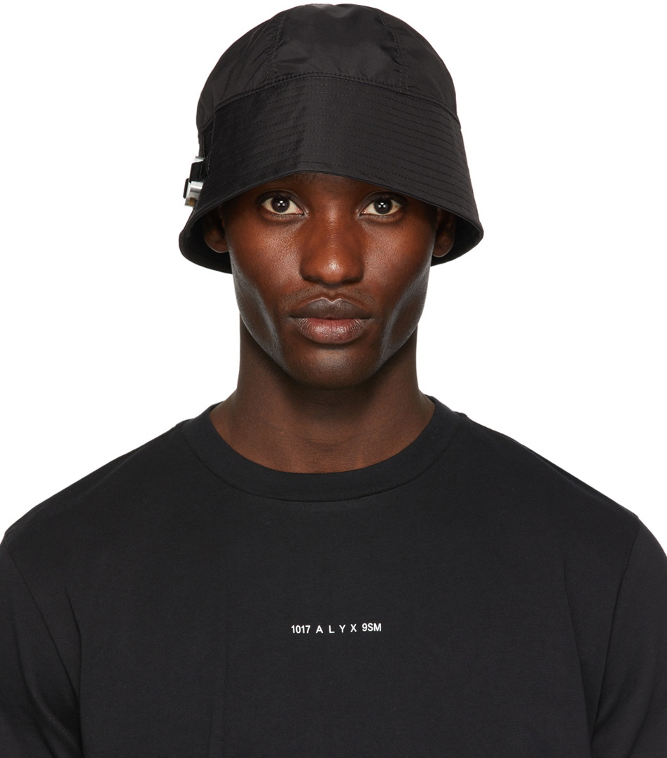 1017 ALYX 9SM Black Buckle Bucket Hat