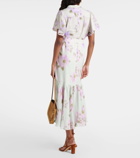 Dorothee Schumacher Blooming Volumes floral cotton midi dress