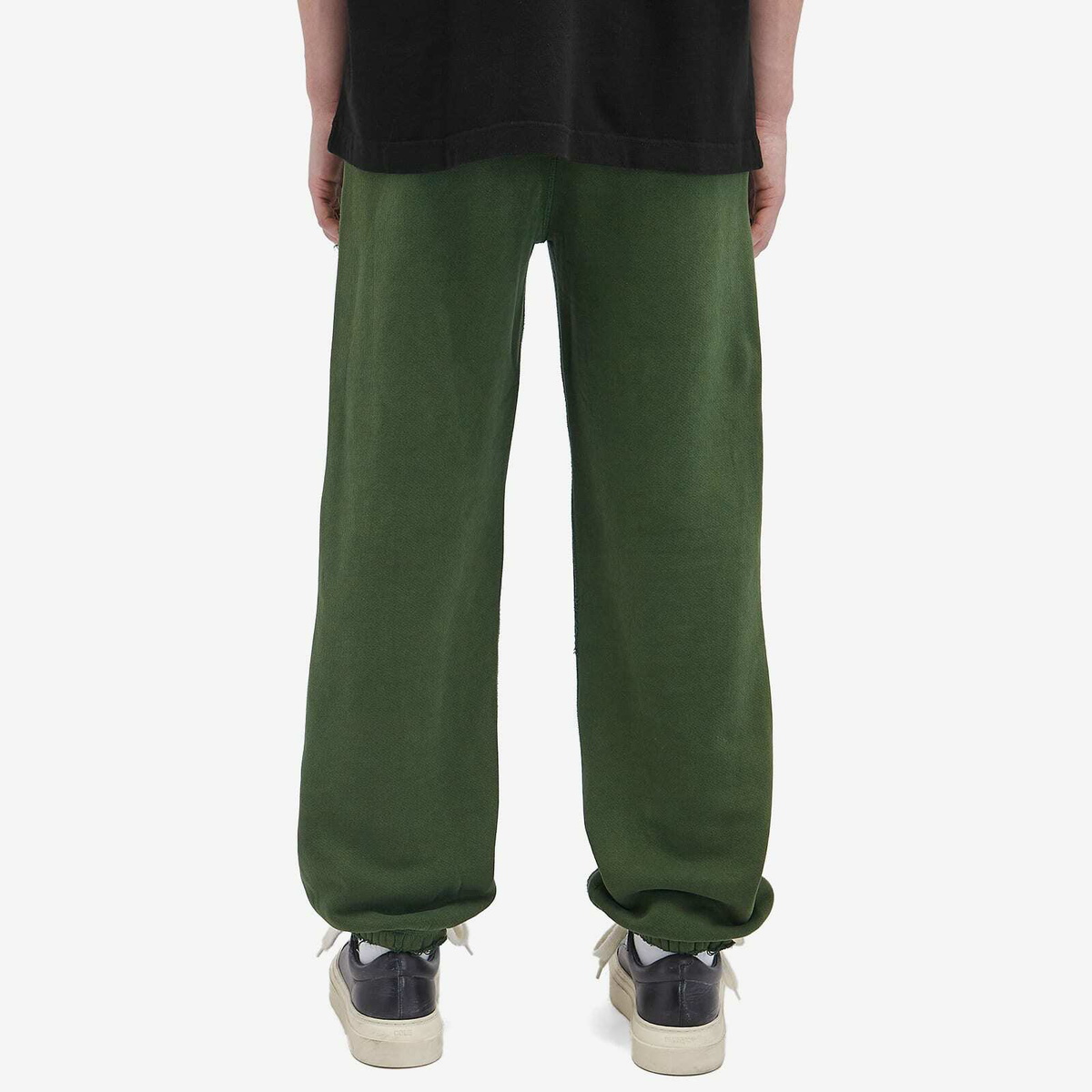 Cole Buxton Men's Distressed Sweat Pants in Washed Forest Green