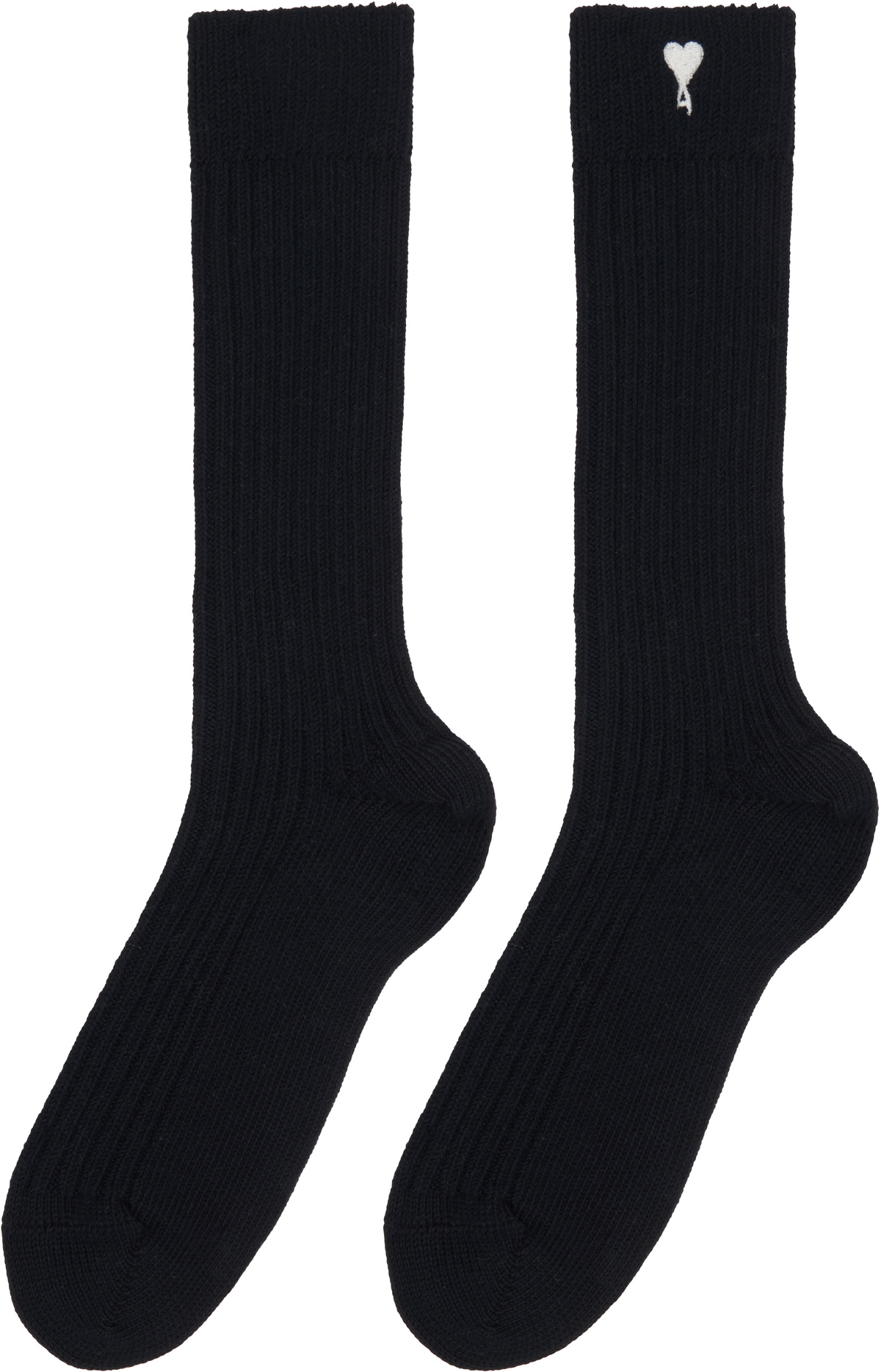AMI Paris Three-Pack Black Ami De Coeur Socks