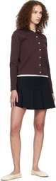 A.P.C. Navy Pleated Miniskirt