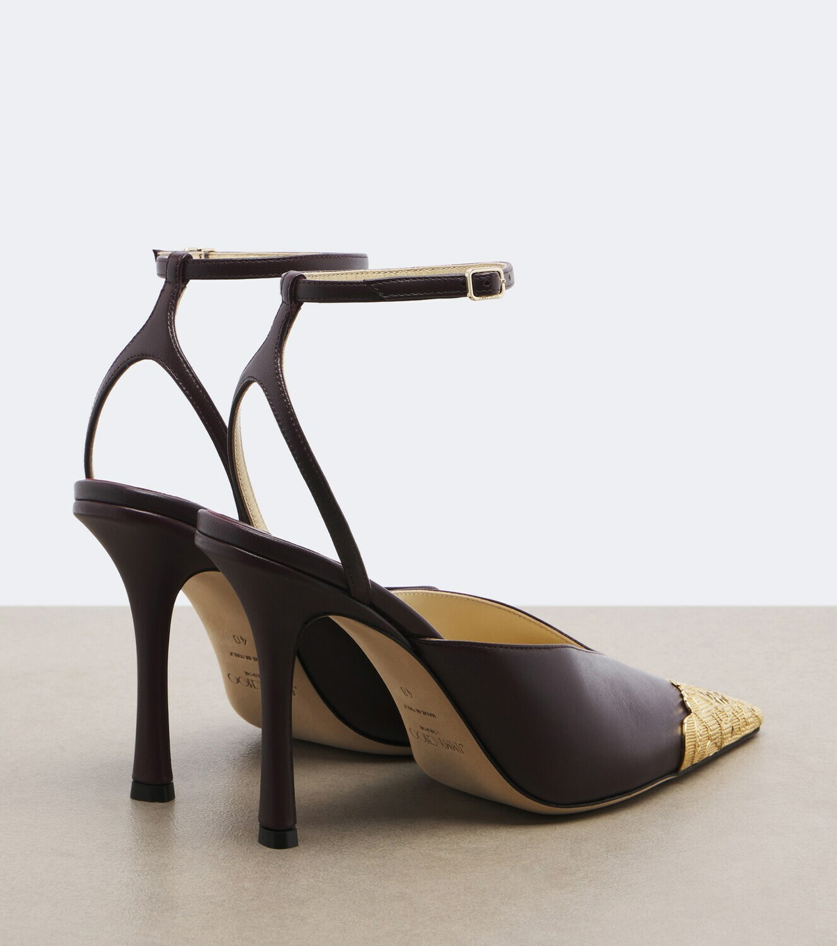Jimmy Choo Faiz leather slingback pumps