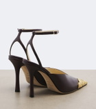 Jimmy Choo Faiz leather slingback pumps