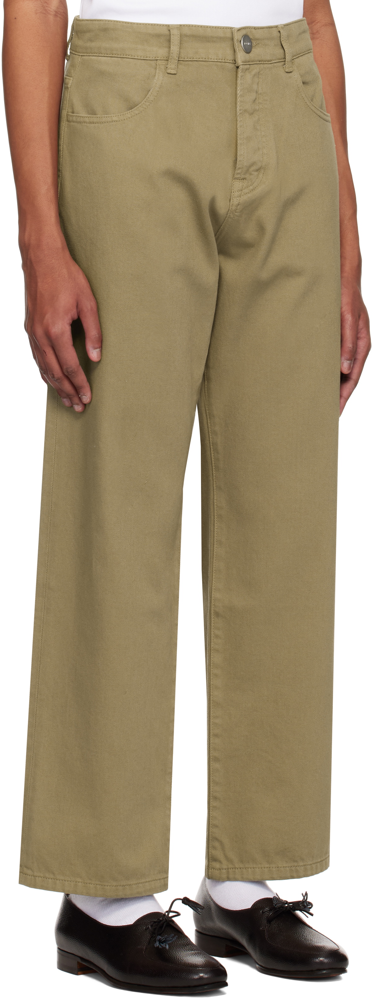 Róhe Taupe Relaxed Leg Jeans