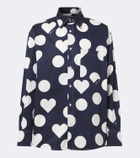 Jacquemus Camargue polka-dot cotton poplin shirt