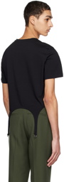 Dion Lee Black Garter T-Shirt