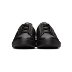 Ermenegildo Zegna Black Triple Stitch Sneakers