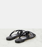 Jimmy Choo Jess leather thong sandals