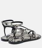 A.Emery Edna snake-effect leather sandals
