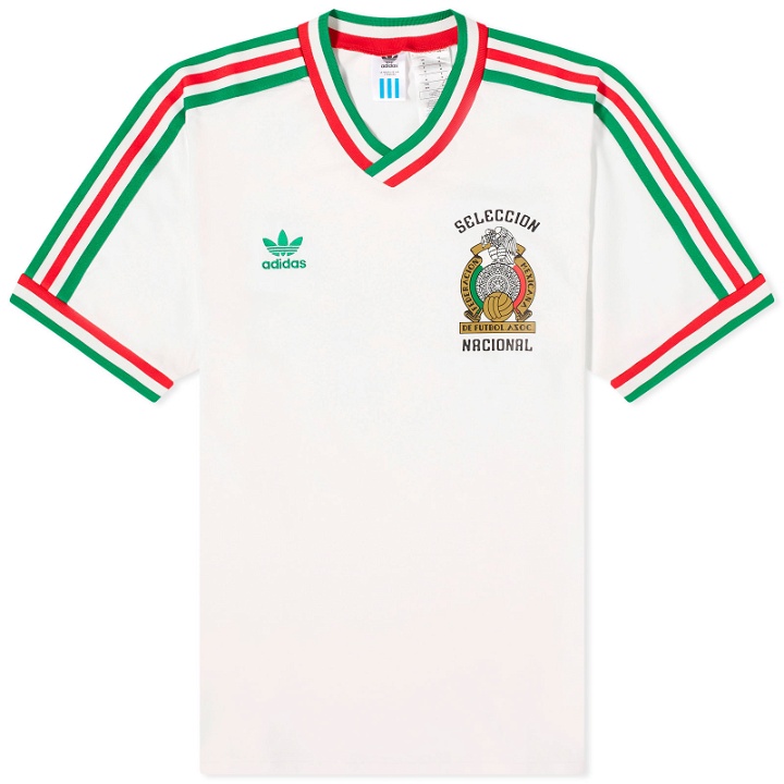 Photo: Adidas Men's Mexico Away Jersey 86 in Cloud White