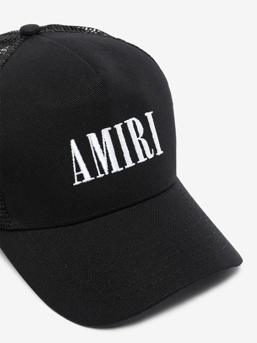 AMIRI Black Core Logo Trucker Hat Amiri
