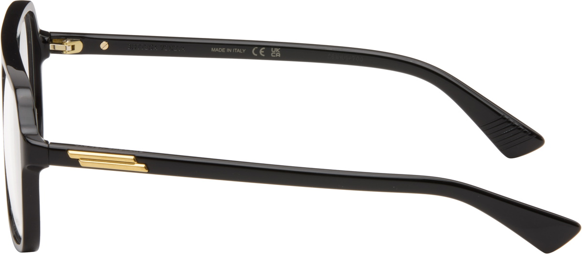 Bottega Veneta Black Slim Ribbon Glasses