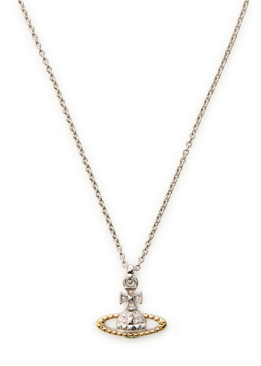 Vivienne Westwood Mayfair Bas Relief Two-toned Rhodium-plated Necklace - Silver - One Size