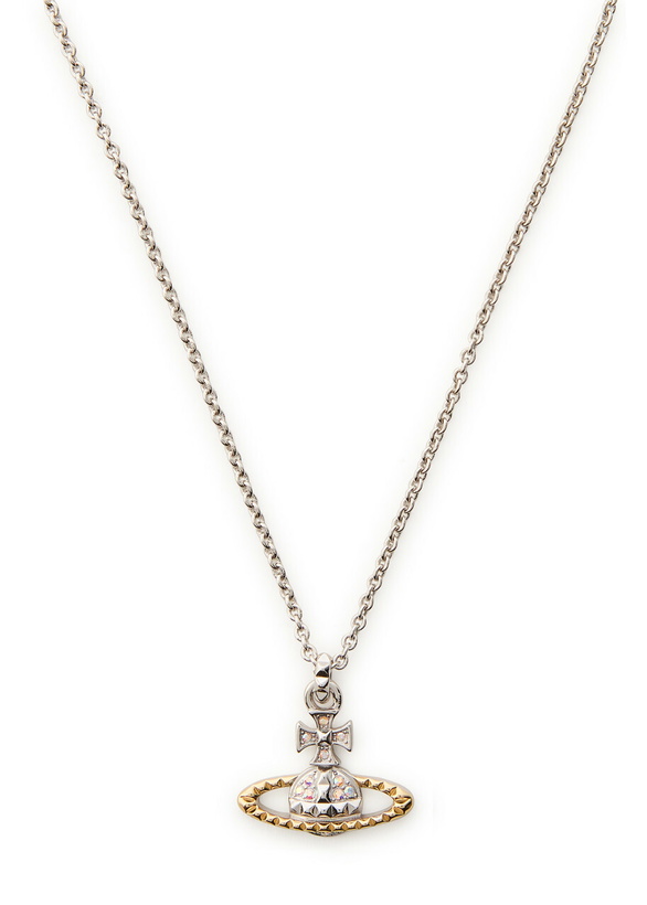 Photo: Vivienne Westwood Mayfair Bas Relief Two-toned Rhodium-plated Necklace - Silver - One Size