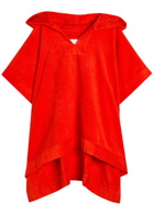 Lisa Marie Fernandez Hooded Terry Beach Poncho Red